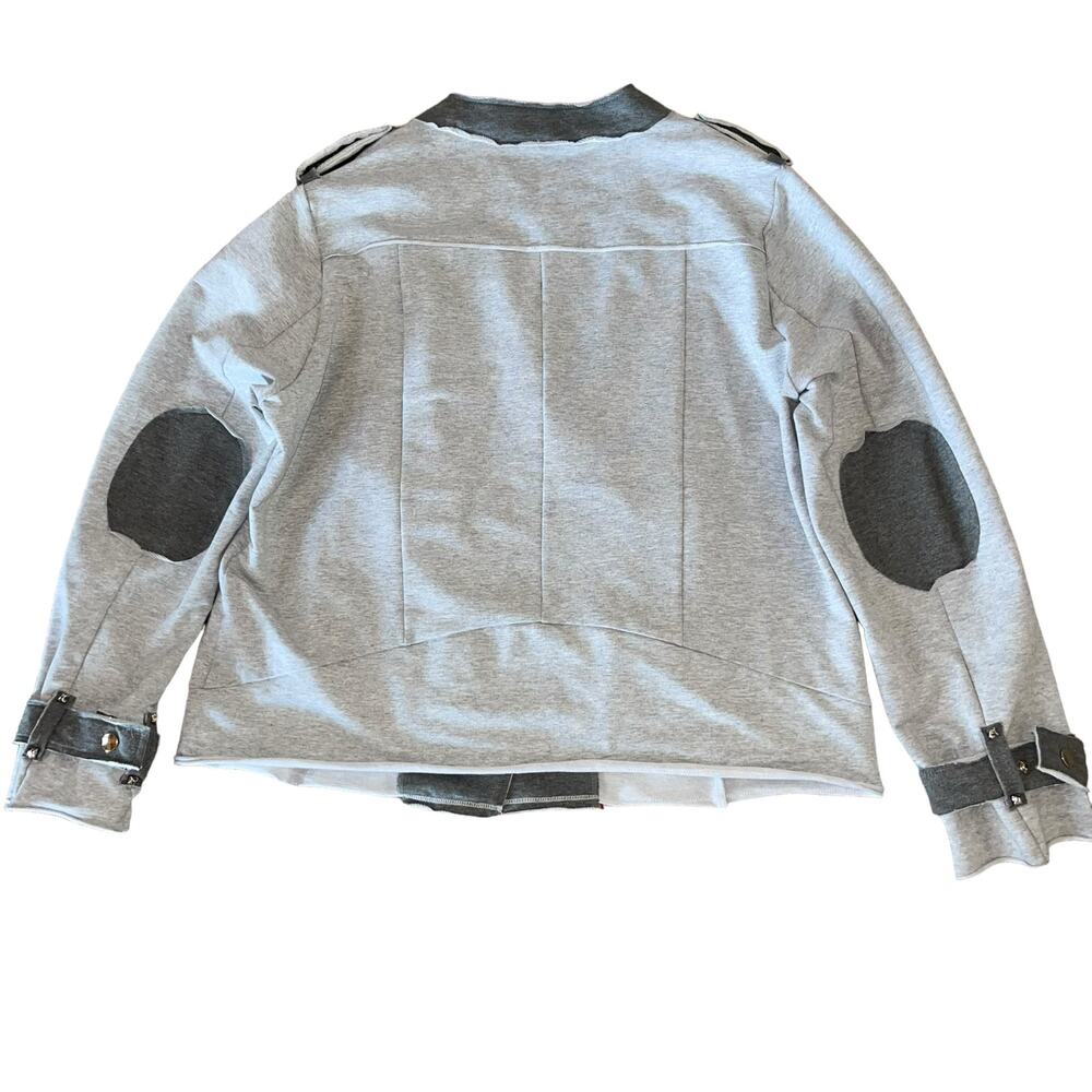 Fleece Jacket Full Zip Sweatshirt Studded - Picture 10 of 13